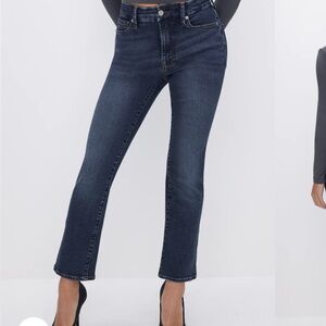 Good American petite straight jeans